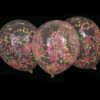 Multi Colored Confetti Filled Latex Balloons