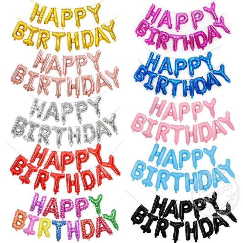 Happy Birthday Foil Balloon Banner - Image 2