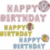 Happy Birthday Banner Line Friend Foil Balloons