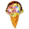 Happy Birthday Ice Cream Cone Foil Balloon