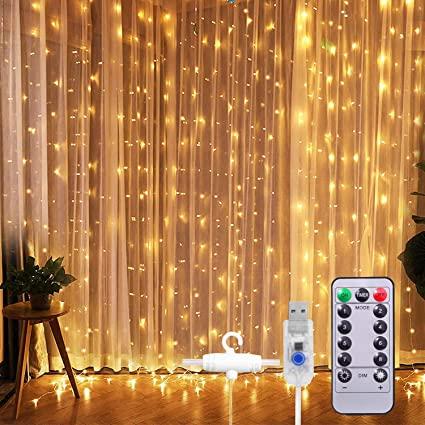 Fairy Curtain String Light Remote Control USB Powered - Image 2