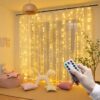 Fairy Curtain String Light Remote Control USB Powered