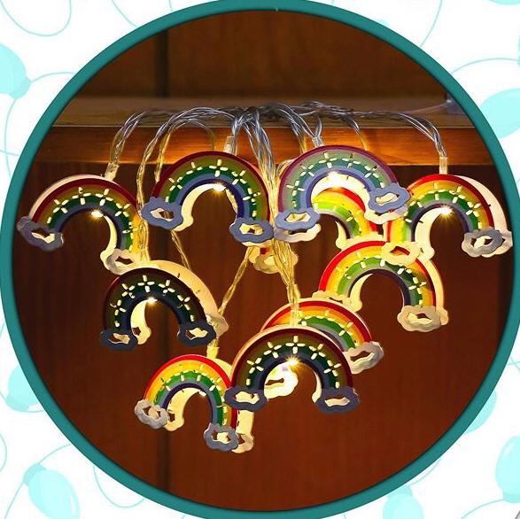 10 pcs Cloud Rainbow LED String Light - Image 2