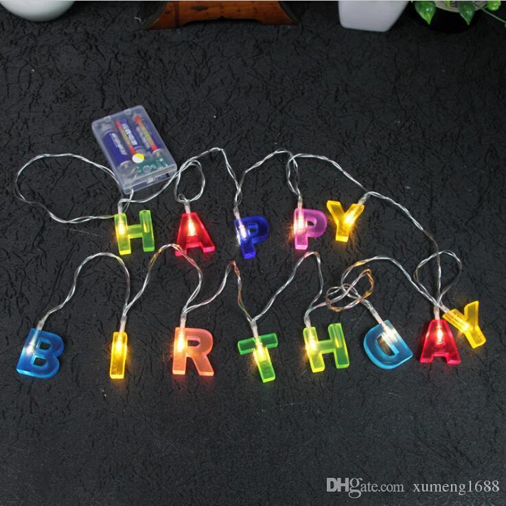 LED "HAPPY BIRTHDAY" Fairy Light Banner - Image 2