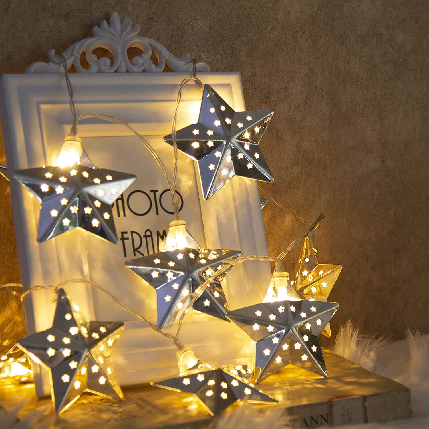 Metal Star String LED Lights - Image 2