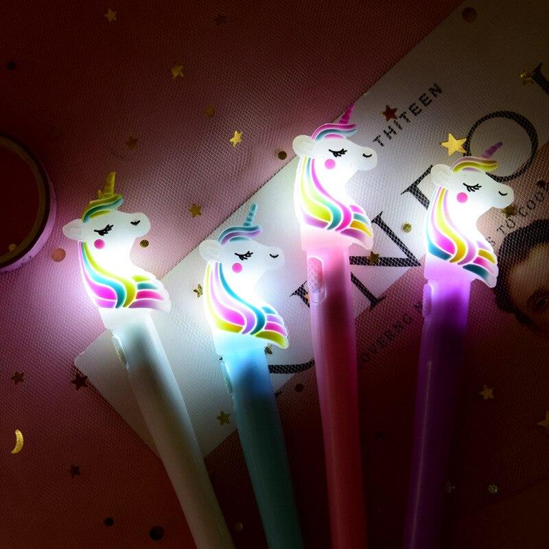 Unicorn LED Light Lovely Gel Pens