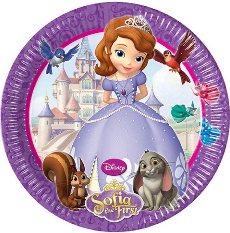 Sofia Paper Plates For Sofia Birthday Theme