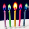 Amazing Color flame Multicolor Happy Birthday Candles