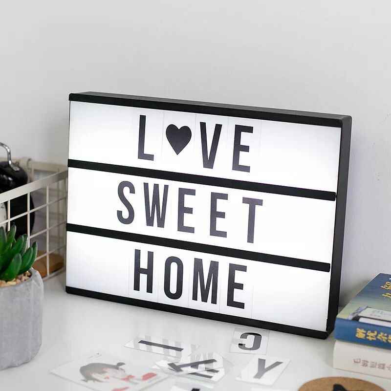 Cinema Light Box Letters LED Combination - USB Port Powered DIY Letters